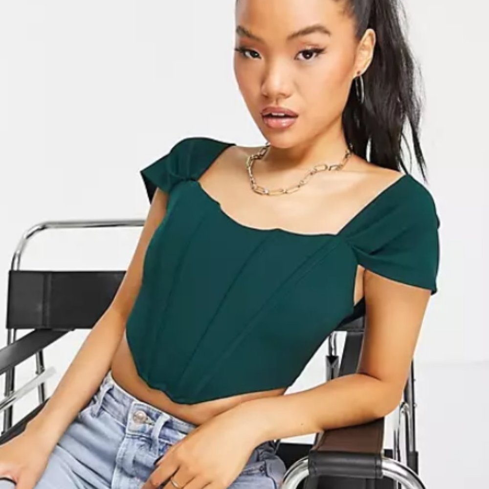 Emerald Corset Top